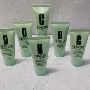 Six travel sizes of 7 Day Scrub Cream